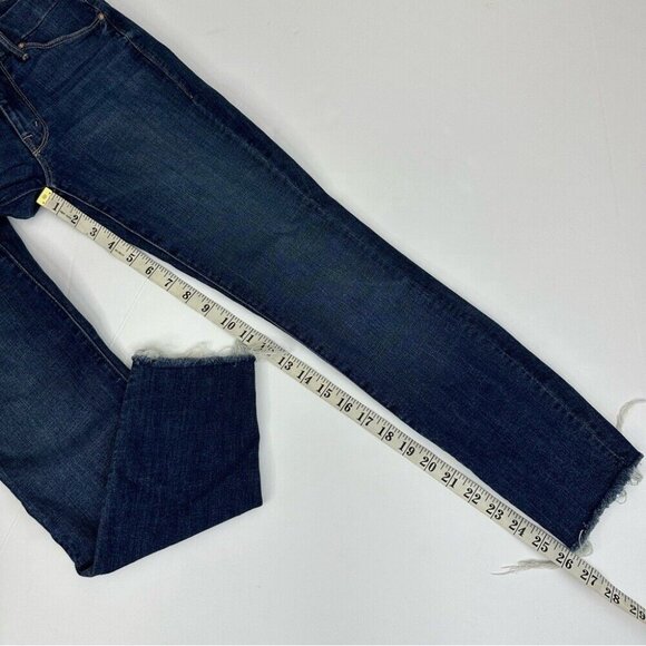Mother Women's‎ Looker Ankle Fray Girl Crush Raw Hem Designer Jeans W26-28/L26 - Picture 10 of 11